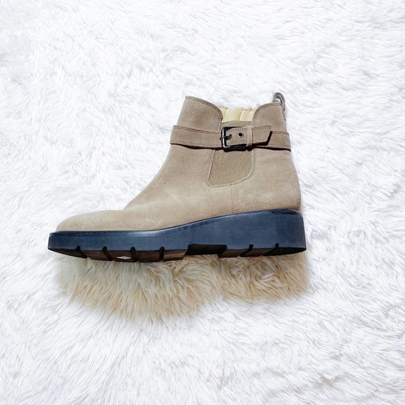 Franco Sarto Meridian Suede Brown Platform Boots SZ9 - Picture 7 of 11